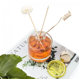 Wholesale Round Clear Perfume Aroma Reed Diffuser Glass Bottle with Stopper