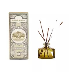 Natural essential oil aromatherapy gold brown glass bottle wholesale luxury perfume Reed diffuser set