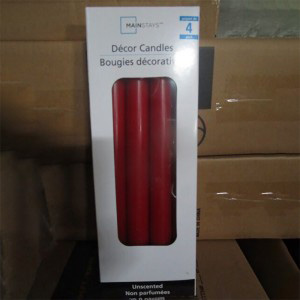 Colored bright streight candle with no tears no smoke