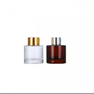 Wholesale factory empty amber round glass Aromathe