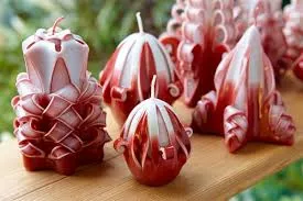 natural pillar candles